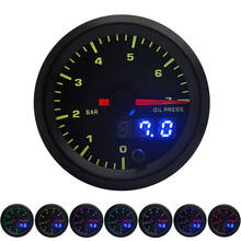 2" 52mm 7 Colors LED Car Auto Oil Pressure 0-7 BAR Oil Press Gauge Analog/Digital Dual Display Car Meter 2024 - buy cheap