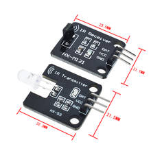 1 set/lote ir módulo transmissor infravermelho ir digital 38khz infravermelho receptor sensor módulo para arduino bloco de construção eletrônico 2024 - compre barato