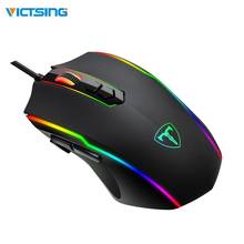 VicTsing  8 Programmable Buttons 7200 DPI Adjustable Optical Gaming Mouse Ergonomic Mouse With Wired RGB Gaming Mouse 2024 - buy cheap