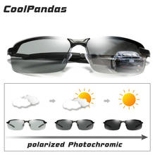 Coolpandas óculos de sol com descoloração hd, óculos de condução polarizado para homens e mulheres, óculos fotocrômico antirreflexo 2024 - compre barato