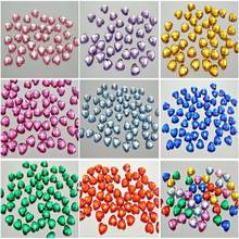 100 Acrylic Faceted Heart Flatback Rhinestone Gems 12mm No Hole Color for Choice 2024 - buy cheap