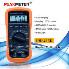 Digital Multimeter tester 2000 Counts LCD Display multimetro DC AC Voltmeter Frequency Portable Tester PM8233D 2024 - buy cheap
