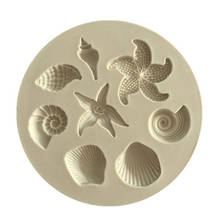 Sea Animal Starfish Shell Cake Embossing Mold Fondant Baking Pastry Decorating Tools Cookies Chocolate Mold 2024 - buy cheap