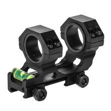 Compact Scope Rings One Piece Scope Mounts 1 inch/30mm Dual Rings Tactical Scope 20mm Picatinny Rail Mount With Bubble Level 2024 - buy cheap