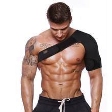 Adjustable Breathable Gym Sports Care Single Shoulder Support Back Brace Guard Strap Wrap Belt Band Pads Black Bandage Men/Women 2024 - buy cheap