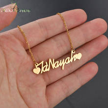 Nextvance персонализированное именное ожерелье сердце из нержавеющей стали креативная подвеска цепочка для влюбленных Женщин Подарок на годовщину 2024 - купить недорого
