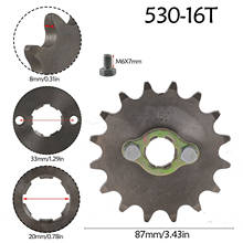 20mm  12/14/15/16T Teeth 530 Chain Front Sprocket Cog With Retainer Plate Locker For 125cc-350cc Dirt Pit Bike ATV Go Kart 2024 - buy cheap