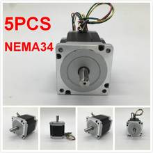 5PCS Stepper Motor Nema34 86*150mm 6A 12Nm 1720Oz-in 2ph 4 Wires High Torque for CNC Router Lathe 2024 - buy cheap