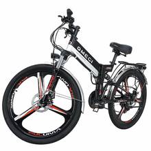 Мощный Электрический горный велосипед, 26 дюймов, 300 Вт, 48 В, электрический велосипед 90 км, электрический складной внедорожный велосипед с электроприводом 2024 - купить недорого