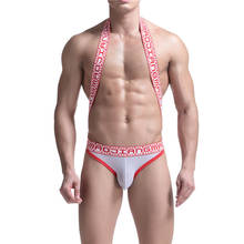 Sexy Mens Undershirts Jock Strap Mesh Bugle Pouch Bodysuits Leotard Wrestling Singlet Jumpsuits Exotic Open Butt Gay Underwear 2024 - buy cheap