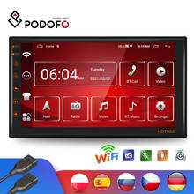 Podofo Android 2+16GB 2 Din Car radio Multimedia Video Player Universal auto Stereo GPS MAP For Volkswagen Nissan Hyundai Kia 2024 - buy cheap