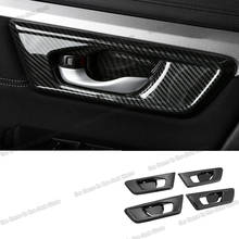 Lsrtw2017 carbon for Honda Crv Cr-v Car Inner Door Handle Frame Trims bowl Interior Accessories 2017 2018 2019 2020 2021 2024 - buy cheap