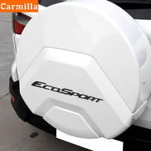 Автомобильная задняя наклейка Carmilla с логотипом на заднюю крышку автомобиля Ford Ecosport 2018-2020 ABS декоративные наклейки на заднюю крышку багажника аксессуары 2024 - купить недорого