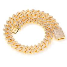 Fashion 18mm Hip Hop Cuban Link Bracelet Micro Pave AAA Cubic Zircon Chain  All Iced Out Charm Jewelry For Male 2024 - buy cheap