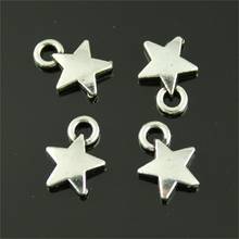 20pcs Small Star Charms For Jewelry Making Tiny Star Silver Color Charm For Jewelry Making Tiny Star Charm 9mm 2024 - buy cheap