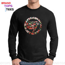 Camiseta con Logo Antifa para hombre, camisa de manga larga con símbolo de bandera de la paz, diseño Floral elegante, ANTIFA, anarquía antifascista 2024 - compra barato