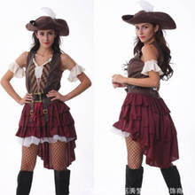 Fantasia de halloween para mulheres, fantasia de pirata sexy, vestido adulto de pirata do caribe, pirata do caribe, jack, sparrow 2024 - compre barato