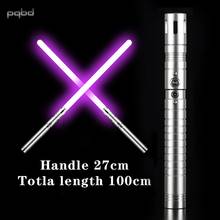 pqbd LED Lightsaber 11Color Changing Sound Effect Metal Handle Material lgtoy cosplay lightsaber sword children 2024 - buy cheap