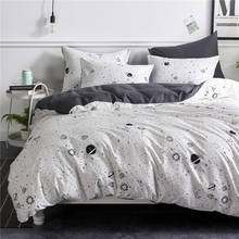 Jogo de cama com desenho de flor, edredon capa de edredom e fronha em algodão estampa king/queen 2024 - compre barato