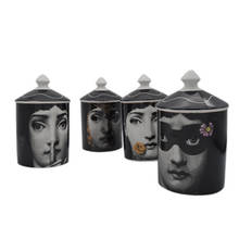 Lady Lina Candle Holder Lina Human Face Jar Candelabra Retro Storage Bin Ceramic Cafts Home Decoration Jewerlly Storage Box 2024 - buy cheap