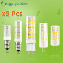 =(K)=   5PCS/LOT LED G9 G4 E14 Lamp bulb Dimmable bulb 3w 5w 9w AC 220V DC 12V SMD2835 COB G4 LED G9 Lamp Replace Halogen 2024 - buy cheap