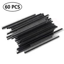 60PCS Row 40 Pin 2.54mm Male Pin Header Connector PCB Board Pin Strip Electronic Component Raw for Arduino Prototype Shield 2024 - buy cheap