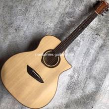 Gopher Wood G220CE acoustic guitar,GA body,40 inches solid spruce top acoustic guitar,Fishmansonitone preamp,Free shipping 2024 - buy cheap