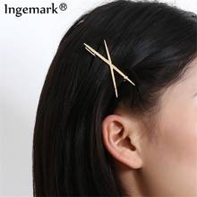 Ingemark Creative Scissors Shape Women Girls Hair Clip Charm X Letter Hair Barrette Pin Accessories Women Styling Decorations 2024 - buy cheap