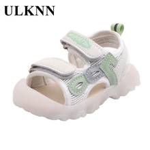 ULKNN 2021 Footwear For Children Girl's Sandal Summer Spring Shoes Kid's Casual Round Toe Shoes Fashion Sandals Solid Flat 15-26 2024 - buy cheap