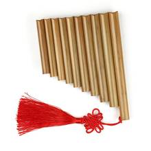 Flauta de sartén de alta calidad, instrumento Musical tradicional chino de viento de madera, flauta de Pan de bambú, 10 pipas C Key 2024 - compra barato