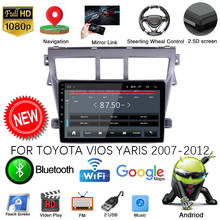 Reproductor Multimedia de DVD para coche, Radio con GPS Navi, Wifi, estéreo, Android 10,1, EE. UU., para Toyota Yaris VIOS 2007-2012 2024 - compra barato