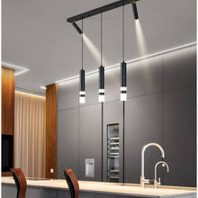 Creative LED Kitchen Island LED Pendant Lamp for Dining Table Living Room Office Lighting Rotatable Spotlight Black Bar Lights 2024 - buy cheap