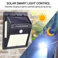 Luz LED Solar para exteriores, lámpara alimentada por la luz del sol, impermeable, con Sensor de movimiento PIR, para decoración de calle, 100 LED, 1/2/4 Uds. 2024 - compra barato