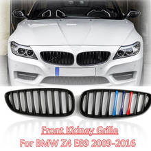 Rejilla delantera de riñón doble para BMW, accesorio colorido de color negro con acabado mate, estilo de rejilla de parachoques, para modelo Z4 E89, años 2009 a 2016, 1 par 2024 - compra barato
