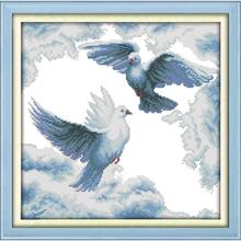 The Peaceful White Dove Chinese Counted Printed Canvas Cross Stitch Pattern Diy Kits DMC14CT Embroidery Needlework Sets Decor 2024 - buy cheap