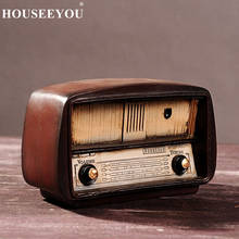 Europe Vintage Craft Resin Radio Model Retro Nostalgic Ornaments Bar Home Decor Accessories Gift Antique Imitation 2024 - buy cheap