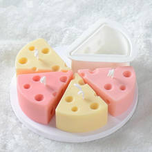 Cheese Shape Silicone Candle Mold Scented Mousse Cake Moulds Soap Mold Chocolate Fondant Pastry Baking Decorating Tools Bakeware 2024 - buy cheap