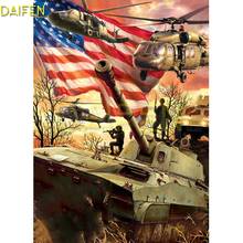 Full Square Diamond mosaic Tank helicopter DIY Diamond embroidery aircraft Full Round Diamond painting Cross stitch Flag fighter 2024 - buy cheap