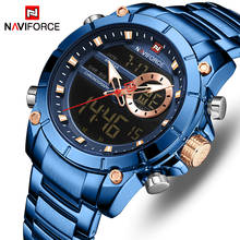 Naviforce relógio masculino de quartzo, relógio de pulso esportivo impermeável luxuoso de marca fashion militar para homens 2024 - compre barato