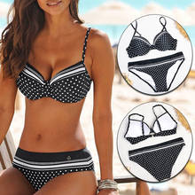 Bikini de cintura baja para mujer, bañador Sexy, traje de baño de punta redonda femenino, conjunto de Bikini brasileño, ropa de baño S-3X 2024 - compra barato