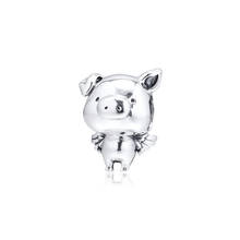 2019 New Arrival Fly Pig Pippo Vintage Beads for Charms Bracelets Women DIY Sterling Silver 925 Charm Beads for Jewelry Making 2024 - buy cheap