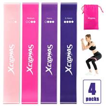 XCLOHAS 4/5 Level Training Resistance Bands Pilates Yoga Home Workout Rubber Expander Fitness Body Building Sport Equipment 2024 - buy cheap