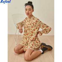 Summer women long dress casual chiffon sexy floral print long sleeves beach loose split dresses 2024 - buy cheap