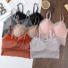 sexy beauty back Lace woman bra Solid Top Sexy Seamless woman underwear Bralette Chest Tops Wire Free Brassiere Women Lingerie 2024 - buy cheap