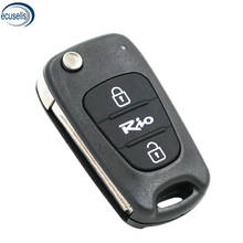 3 Button Replacement Shell Folding Remote Key Case Fob for Kia Rio 2024 - buy cheap