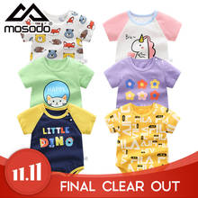Mosodo-camisetas de manga corta de algodón para niños, ropa fina de verano, para bebés 2024 - compra barato