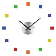 Reloj de pared 3D DIY, diseño moderno, reloj de pared, pegatinas 3D DIY, aguja de cuarzo para sala de estar, reloj europeo 2024 - compra barato