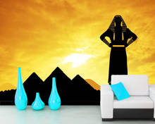 Faraó egípcio no sol abstrato 3d papel de parede mural, sala estar sofá tv quarto papéis decoração da sua casa 2024 - compre barato