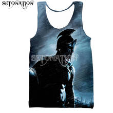 SPARTANS NEVER GIVE UP men/women New fashion cool 3D printed vest summer casual Harajuku style streetwear tops dropshipping 2024 - buy cheap