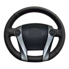 Car Steering Wheel Cover DIY Black Artificial Leather For Toyota Prius 2009-2015 2024 - buy cheap